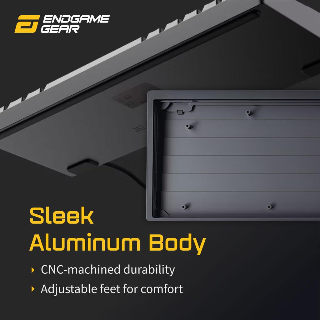 Endgame Gear Gaming Keyboard KB65HE Rapid Trigger Equipped with English Layout 68 Keys RGB Lighting EGG-KB65HE-GUS