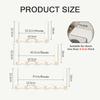 Wave Shape Hook Behind The Door No Punching Required Iron Raw Wood Hanging Clothes Hook Bedroom Wall Storage Clothes Hanger