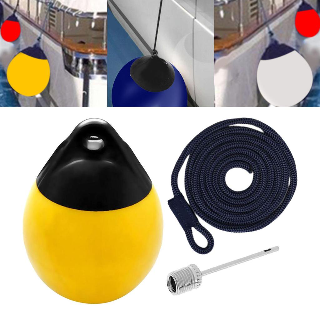 Boat Fender Ball Inflatable with Inflatable Pin Anti Collision Anchor Buoy for Pontoon Boat Boat Dock Sailboats Yacht Fishing