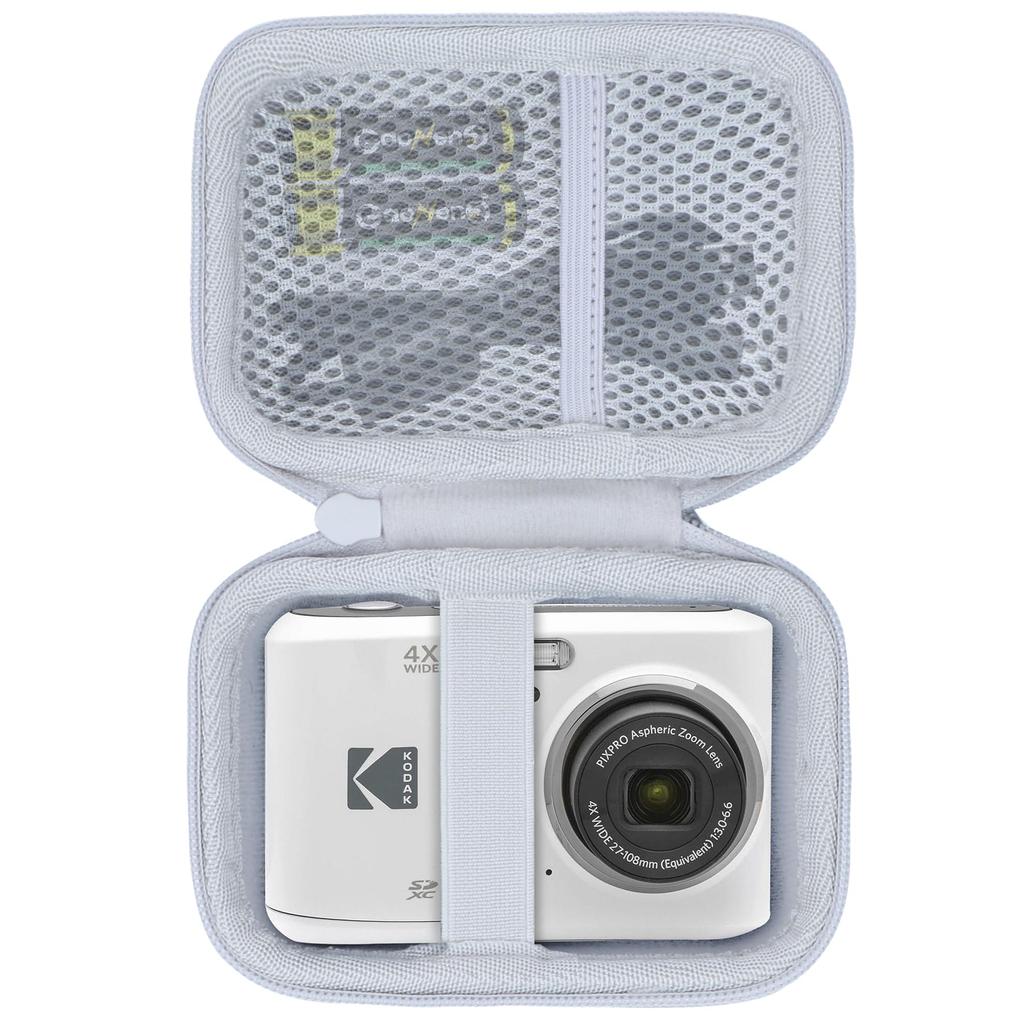 Lebakort Storage Case for Kodak PIXPRO FZ55/FZ45 Zoom Digital Cameras (Off-White)