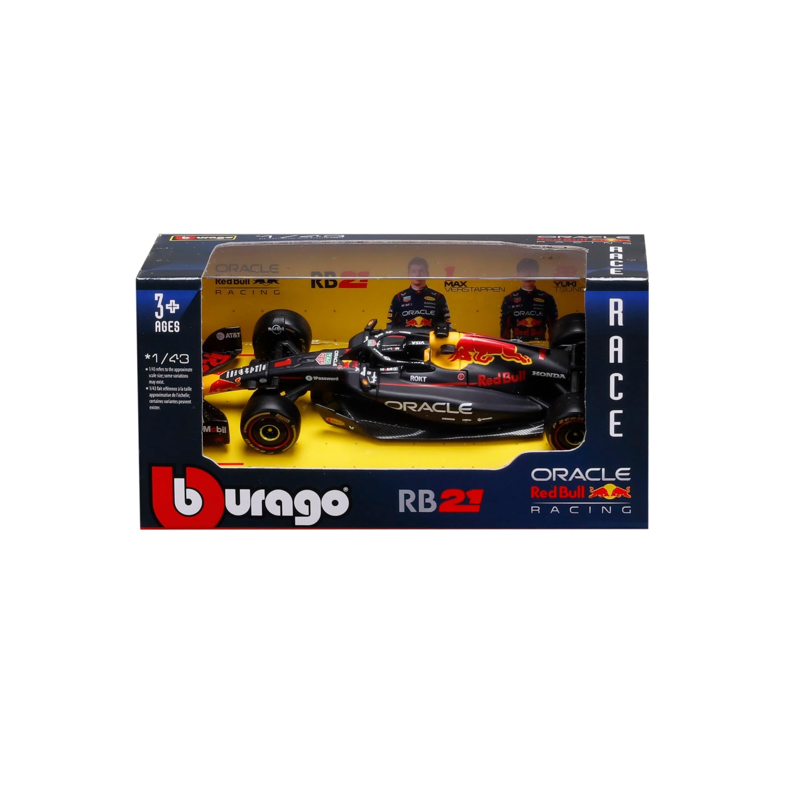 

Bburago 2025 Model 1/43 F1 Oracle Red Bull Racing RB21 Max Verstappen Diecast Race Car 18-38233 #1