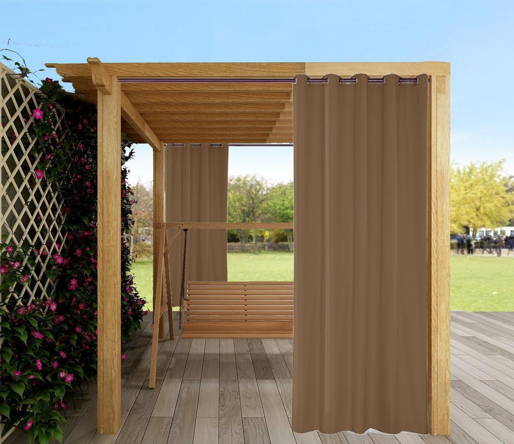 Outdoor Waterproof Outdoor Gazebo Terrace Sunscreen Curtains Finished Curtains Perforated Curtains