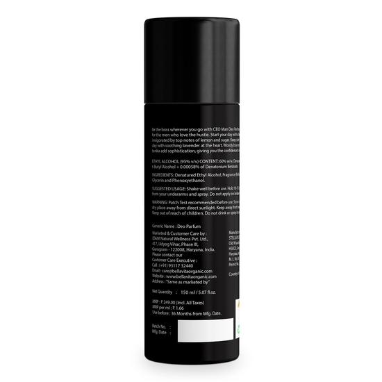 SEO für parfümierte Deodorants für Männer (150 ml), CEO Man Deo Parfum, Bella Vita