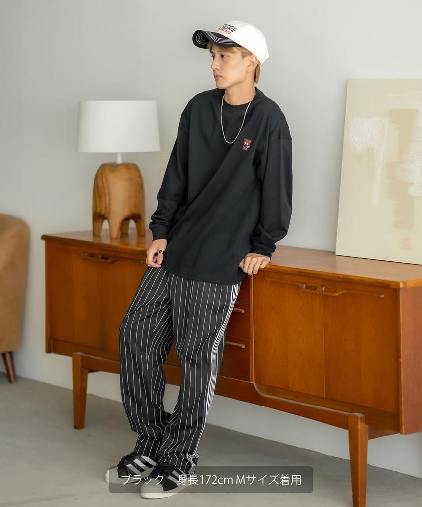 IMPROMES Casual SIDEWAYSTANCE Embroidered Downer Fox Long Sleeve T-Shirt, Men's, White