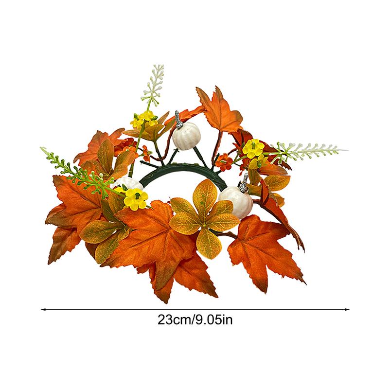 Осенние свечные кольца венки 9 — фото 7