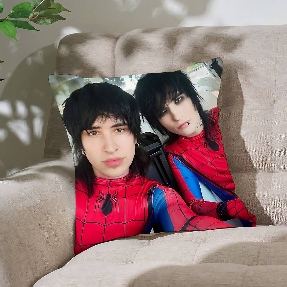 CoolJake Webber Johnnie GGuilbert Customizable Square Pillowcases Stylish And Soft Perfect For Beds Cars And Sofas