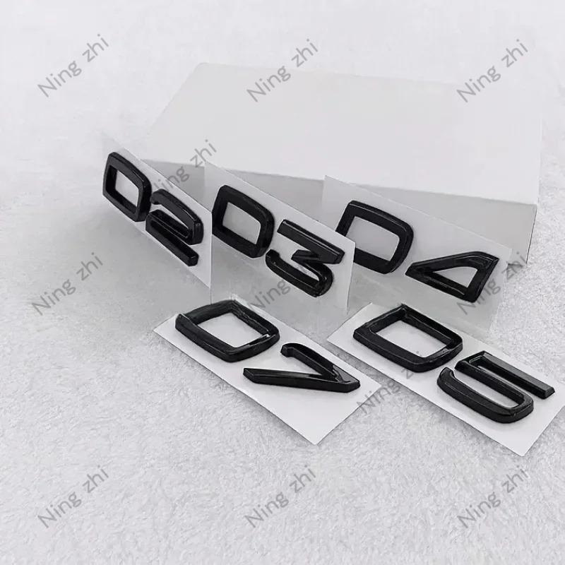 Metal para Coche D2 D3 D4 D5 D6 D7 Letras Logo Emblema de Maletero Insignia Pegatina Para Volvo S40 S60 V40 V50 XC40 XC60 V70 V60 S90 C30 XC90