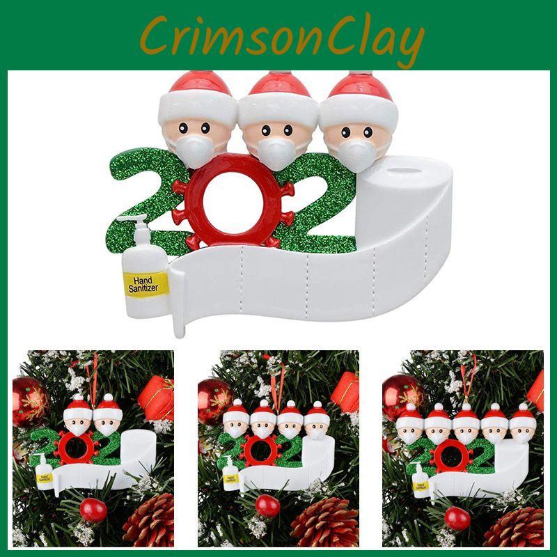 2020 Unvergessliche Weihnachtsbaum-Hängeornamente Weihnachtsmann-Anhänger Mit Maske