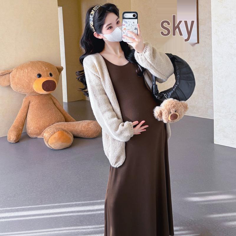 Spring 2026 Korean Fashion Cardigan & Bell Sleeve Base Layer Set 2XL