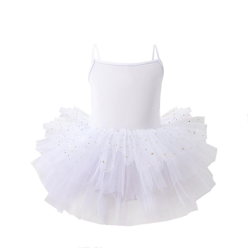 Short Sleeve Ballet TuTu Dress Sequin Ballet Performance Costume Party Dance Dress Grading