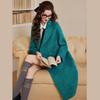 Bailuyu Elegant Long Wool Blend Double-Faced Coat for Women