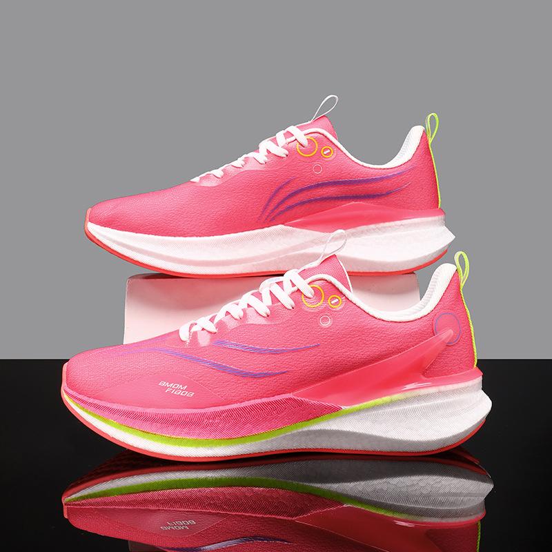 Running Shoes, Sports Shoes, Racing Shock Absorption, Ultra-light Running Shoes, Boys and Teenagers, Students, Carbon Board Racing, Breathable, Fly-w