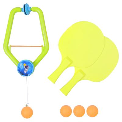 CAWKAY Hanging Table Tennis Indoor Hanging Table Tennis Practice Equipment Ping Pong Trainer Sparring for Kids Beginners Hanging Trainer,
