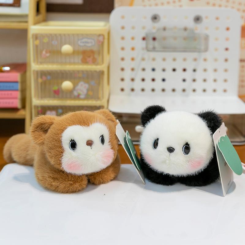 Pocket Treasure Cat Panda Doll Puppy Plush Toy Children's Table with Small Doll Doll
