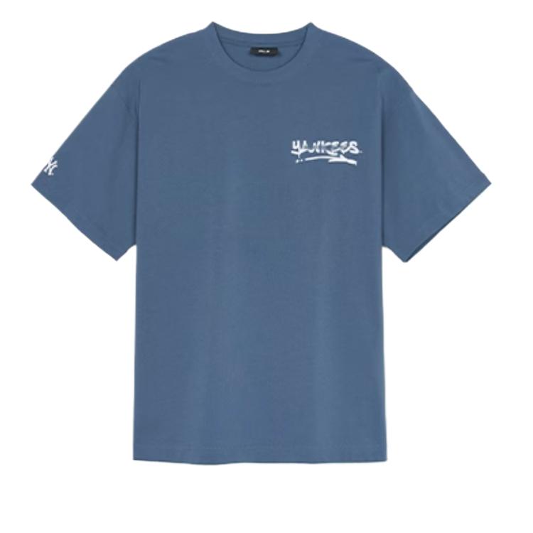 New MLB New York Yankees SS25 T-Shirt Unisex Indigo 3ATSB4053-50INP