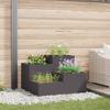 Garden Planter Black 100 X 100 X 60 Cm Steel