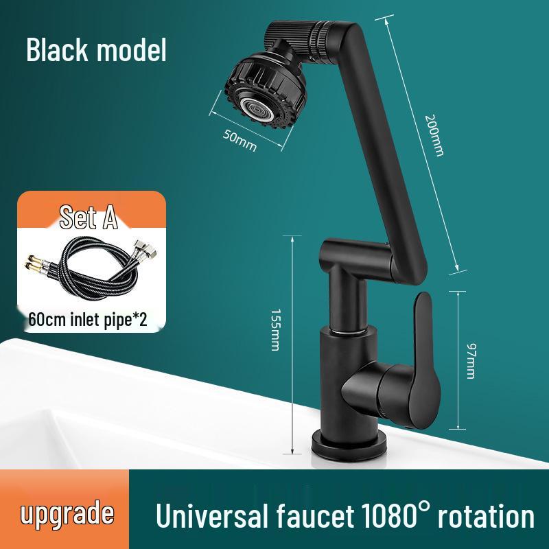 

Универсальный вращающийся смеситель с давлением для ванной комнаты и умывальника