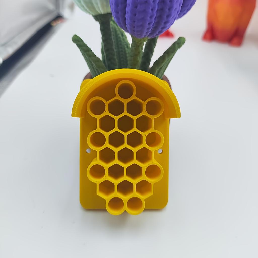 3D-gedrucktes einzelnes Wabenhaus Wildbienen-Nistgerät Bienenhotel Außenlandschaft Ökologische Dekoration