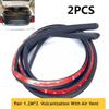 2PCS 1.2M*2 Car Door Rubber Seal Strip Filler Weatherstrip For Trunk Seal Strip