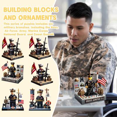 Small Building , Military Ornaments, Puzzle Assembly Toys, Soldier Scenes, Dolls