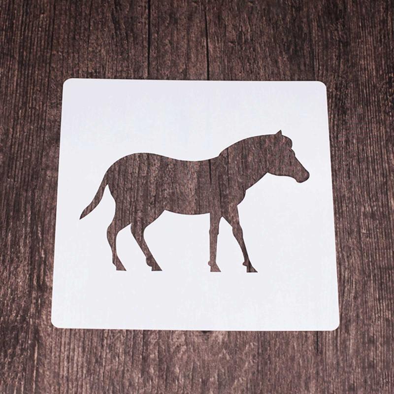 Reusable Animal Painting Stencils Various Pattern Silhouette DIY Craft Templates On Wood Wall Paper Card Canvas Door 9x