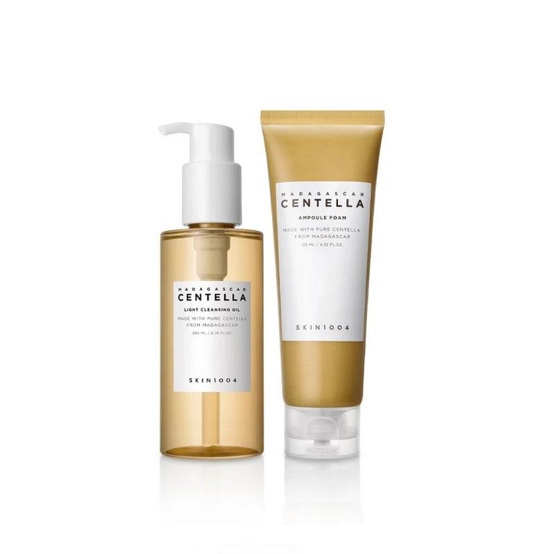 Skin Angel Madagascar Sentella Cleansing Set - Light Cleansing Oil 200 Ml + Sentella Ampoule Foam 125 Ml