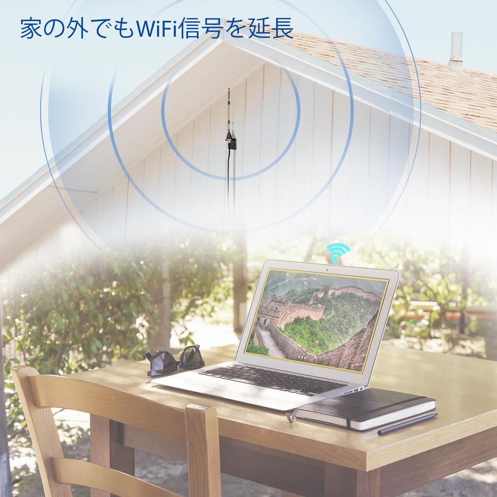 BINGFU Outdoor WiFi Antenna 2.4GHz 5GHz 5.8GHz Wall Mount MIMO RP-SMA and SMA Male Antenna Replacement