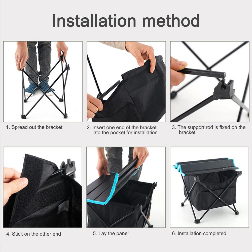 Camping Foldable Table Storage Bag Waterproof Portable Camping Table Bag Under Table Pouch for Outdoor Activity