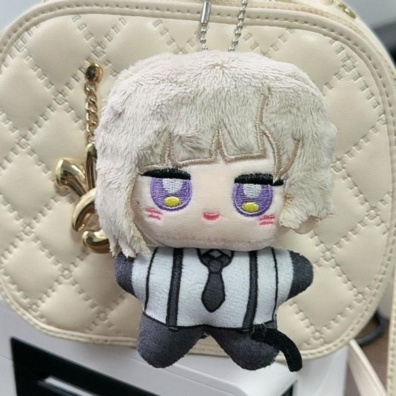 Anime Kawaii Bungou Stray Dogs Pluche Sleutelhanger Dazai Osamu Nakahara Chuuya Zacht Knuffels Speelgoed Verjaardagscadeau 10cm Anime Pluche 10cm
