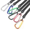 Camping Elastic Outdoor Tools Anti-lost Tackle Spring Rope Carabiner Fishing String Lanyards