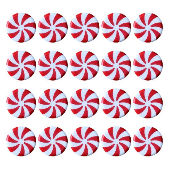 10/20/24Pcs Cabinet Door Knob Cover Christmas Peppermint Candy Drawer Closet Dresser Wardrobe Door Pull