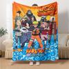 Name Custom Anime NARUTO Print Flannel Blanket High Quality Warm Comfortable Cover for All Seasons Perfect for Gifts Home Decor