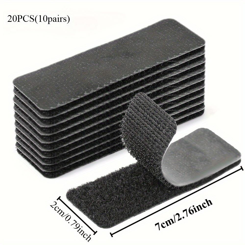 

20 шт. самоклеящаяся лента с крючками и петлями, клейкая лента-застежка, сверхпрочная монтажная лента, подходит для дома или офиса