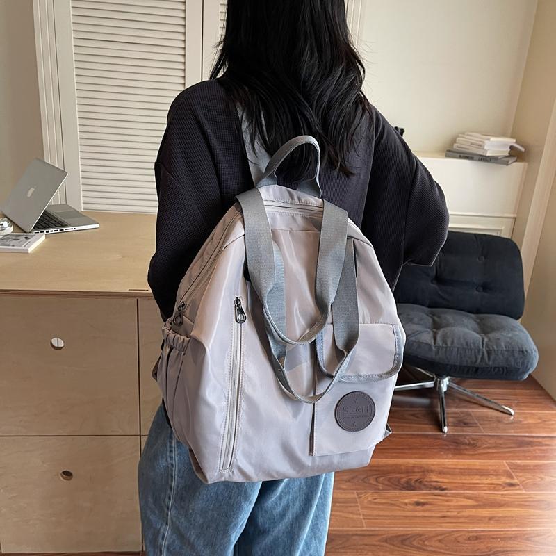 Schoolbag Backpack Women's Travel Backpack Large Capacity Going Out Short Trip Lightweight 1011 New High Value Mommy Bag