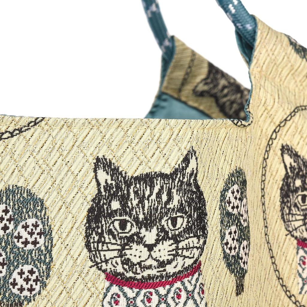 Kusguru Japan Paracord Parlor Gobelin Woven Paracord Yellow Bag, Suzuran-do Bag, Women's, 258162,