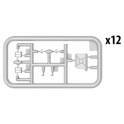 Miniart 1/35 Scale World War II German Fuel Can Set Plastic Model MA35588