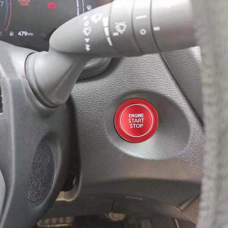 Decorative Ring Engine Start Stop Aluminum Alloy Material Easy Tallation Design Car Interior Upgrade For Toyota RAV4