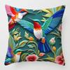 Flower Bird  45cm Pillow Case Vintage Decorative Pillowcase Creative Cushion Cover  Bedroom Accent