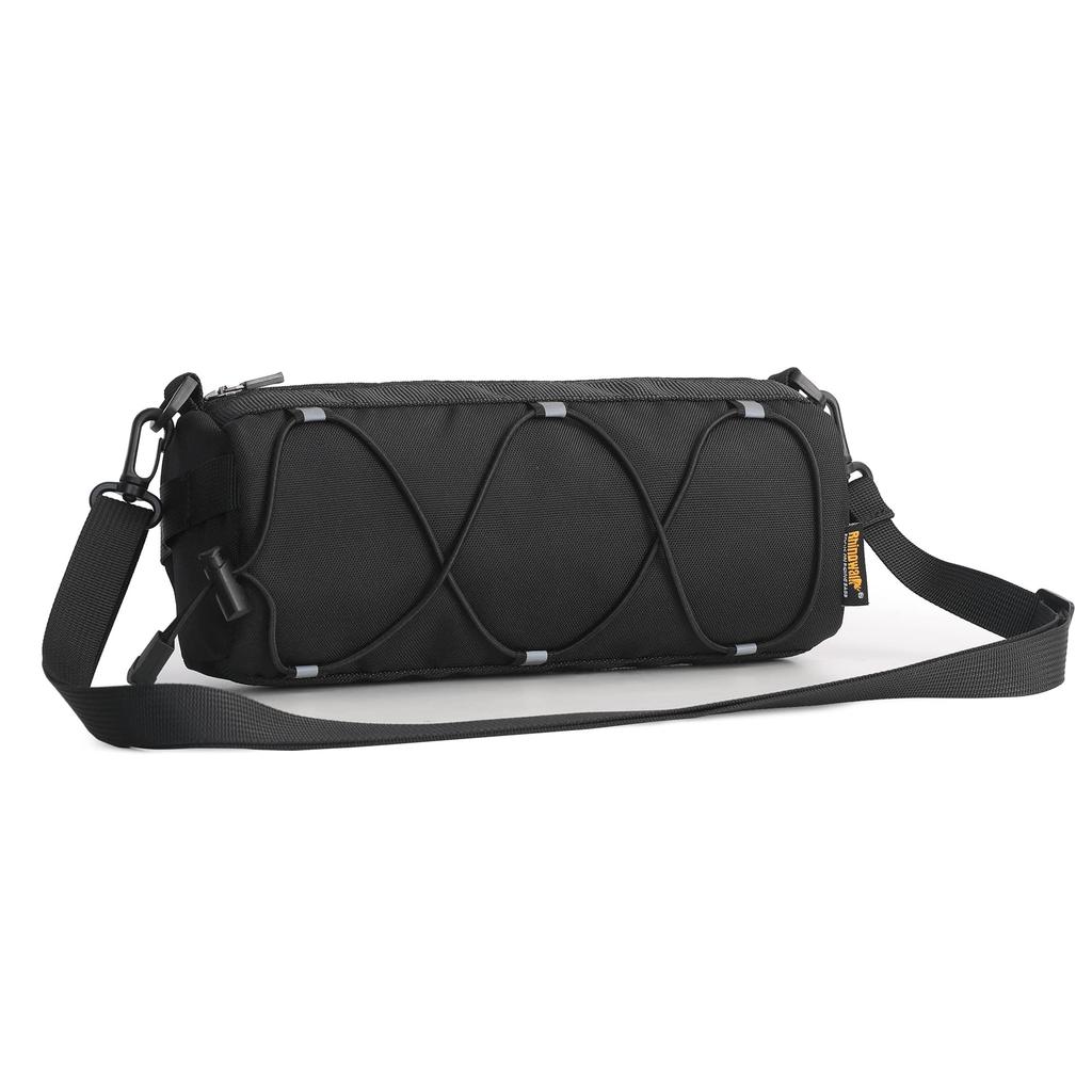 Rhinowalk Bicycle Handlebar Bag, Bicycle Front Bag Frame Storage Roll Bag Mountain Road Bike Commuter Shoulder Bag Professional Cycling Accessories