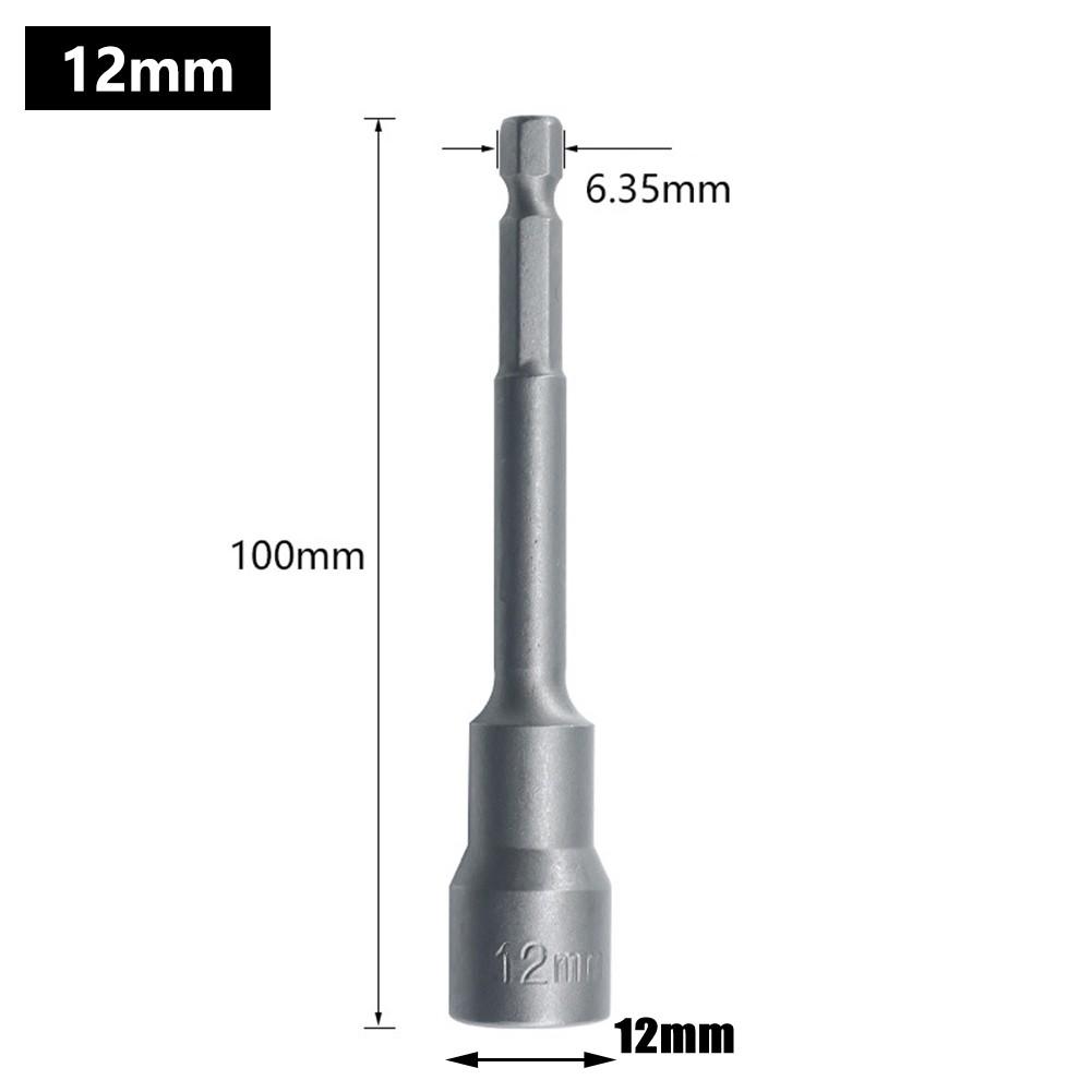 Hexagon Socket Wrench Magnetic 100mm 1pc Chrome Vanadium Steel