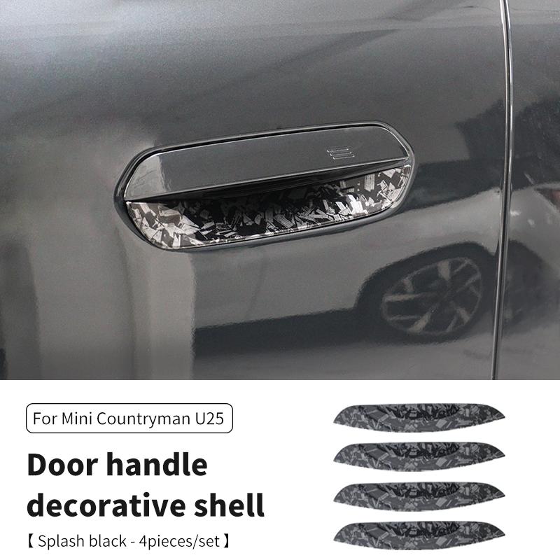 Adesivo Maniglia Porta Auto Copertura Trim Esterno Per Mini Countryman U25 2024 2025 ABS Guscio Decorativo Ciotola Maniglia Porta Esterna Auto