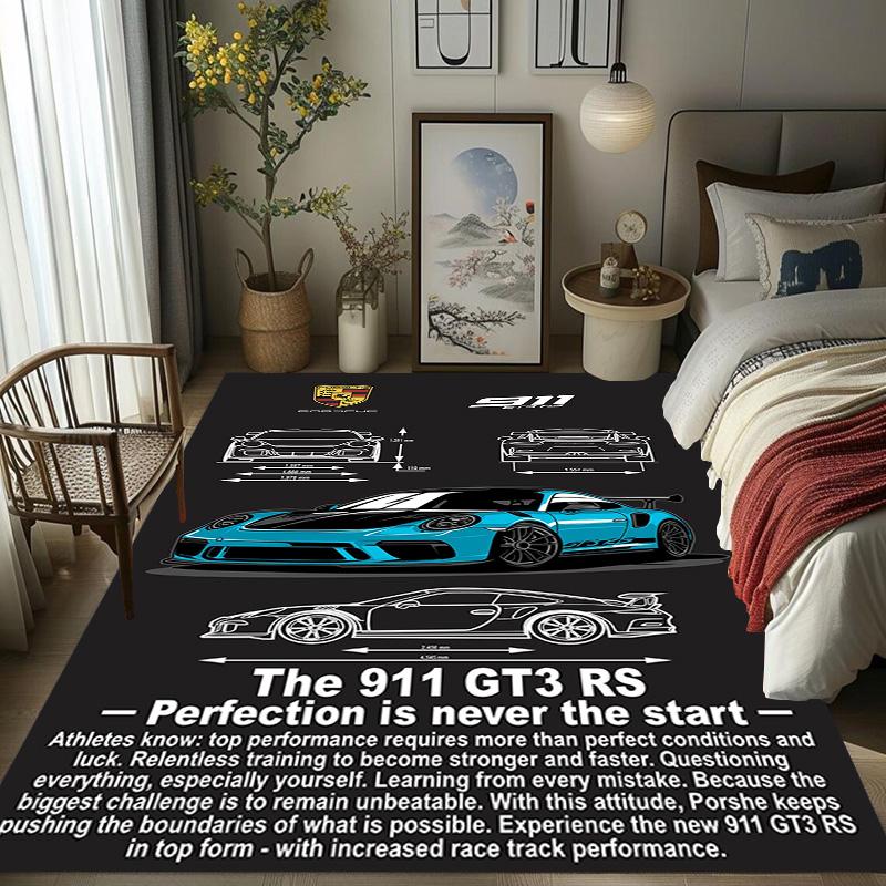 Sports Car Art Print carpet Home Decor Suitable for all seasons Art Christmas gifts Fashion