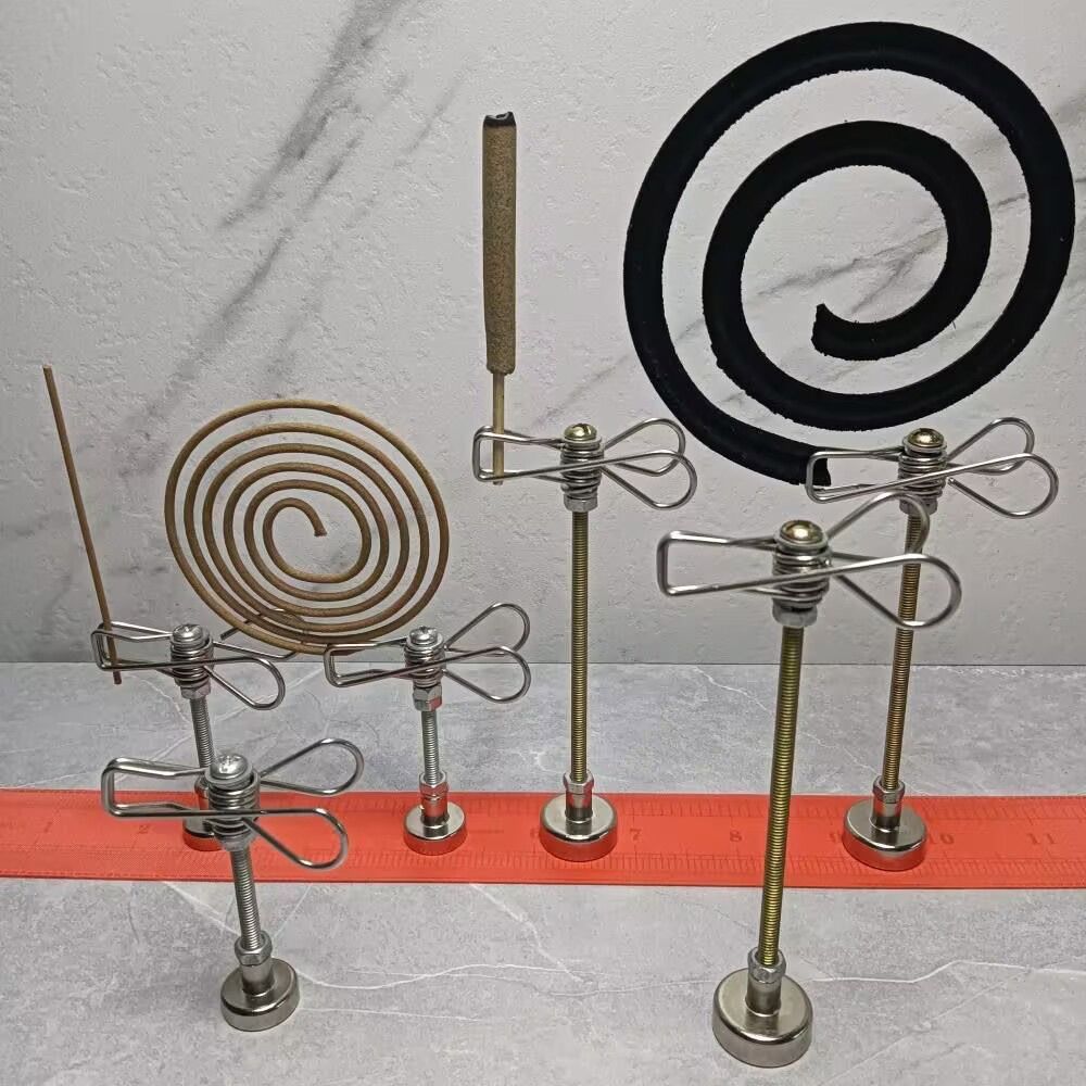 

Stainless Steel Incense clip Multi-function Ash Tray Base Home Incense Mosquito Repellent 11cm