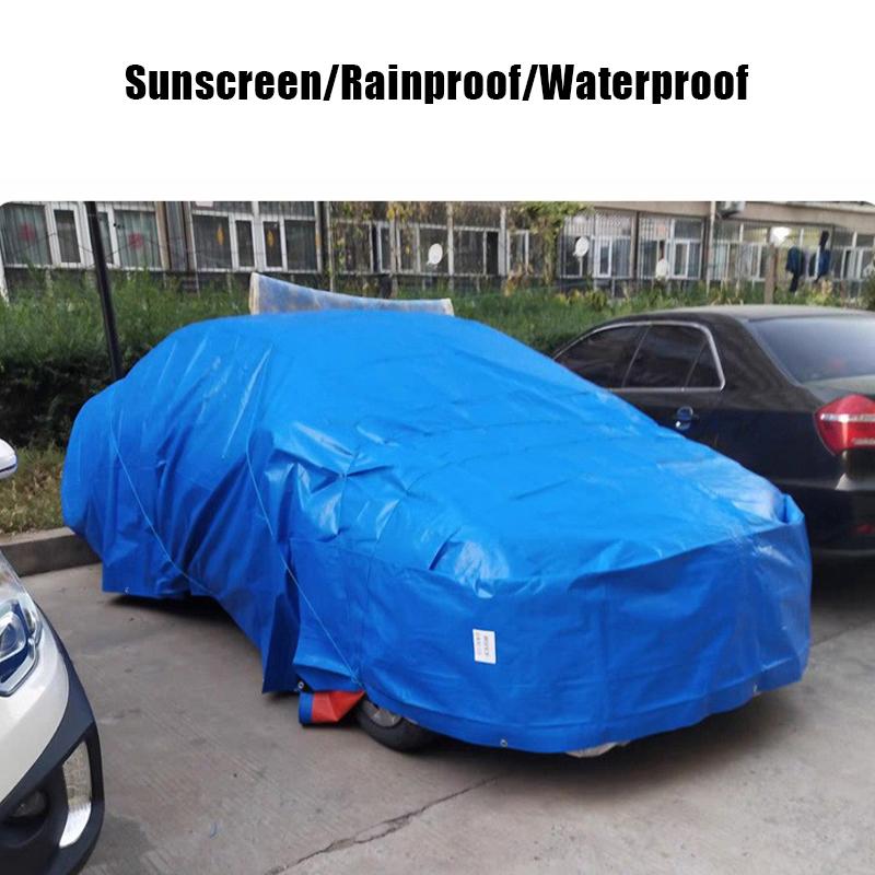 Sun And Rainproof Tarpaulin Rainproof Cloth Pe Material Waterproof Coating On Both Sides With Holes Multipurpose