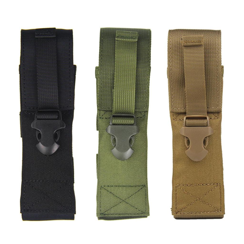 Custodia porta torcia in nylon, borsa da trasporto, supporto per torcia LED per viaggi, caccia