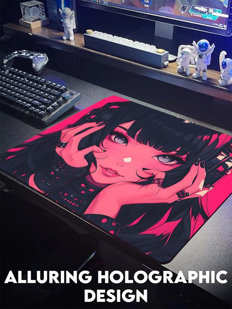 Anime Girl Mouse Pad 40x45cm Water Proof Rug Desk Accessories Aesthetic Computer Tables Table Cushion Office Carpet Extended Pad