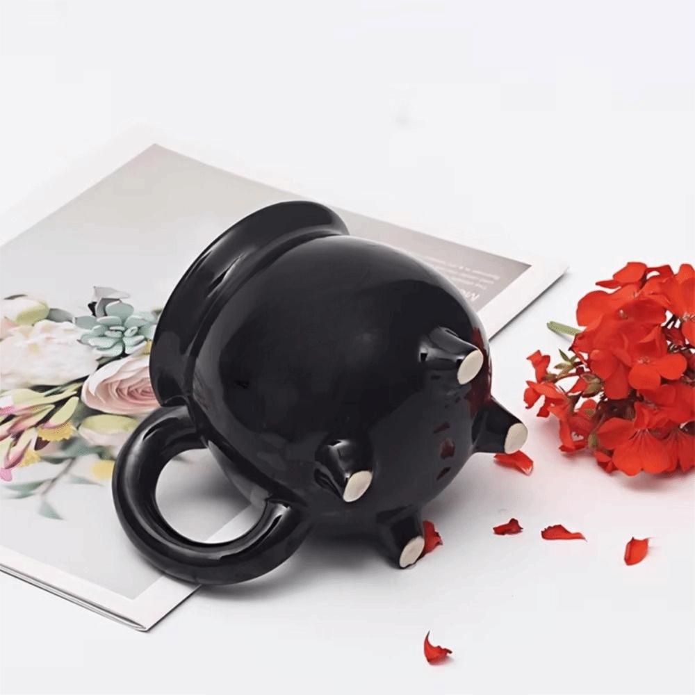 400ml Capacity Witch Cauldron Coffee Mug Wizard Magic Jar Mug Breakfast Milk Cup