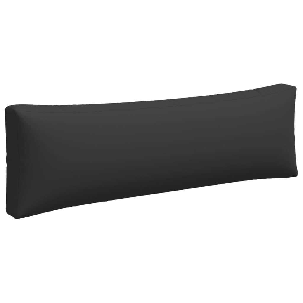 Pallet Cushion Set 3 Piece Black Fabric