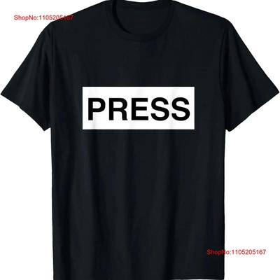 Presse Reporter Medien Journalist Aktuelle Nachrichten Blogger T-Shirt Vintage Bedruckt Grafik Vielseitig Mode Unisex Stilvoll