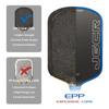 Honolulu J6CR Pickleball Paddle Carbon Fiber Foam Core Power Rebound 5th Gen